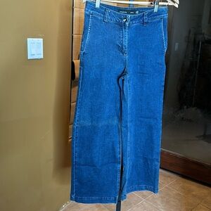 LTS Long Tall Sally Cropped Wide Leg Jeans Size 4